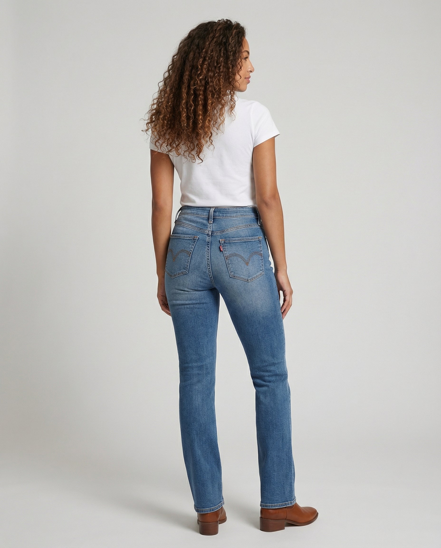 Shaping belly control women's jeans-flori luxe20240919-Calm Wears-Blue-XS-Calm Wears