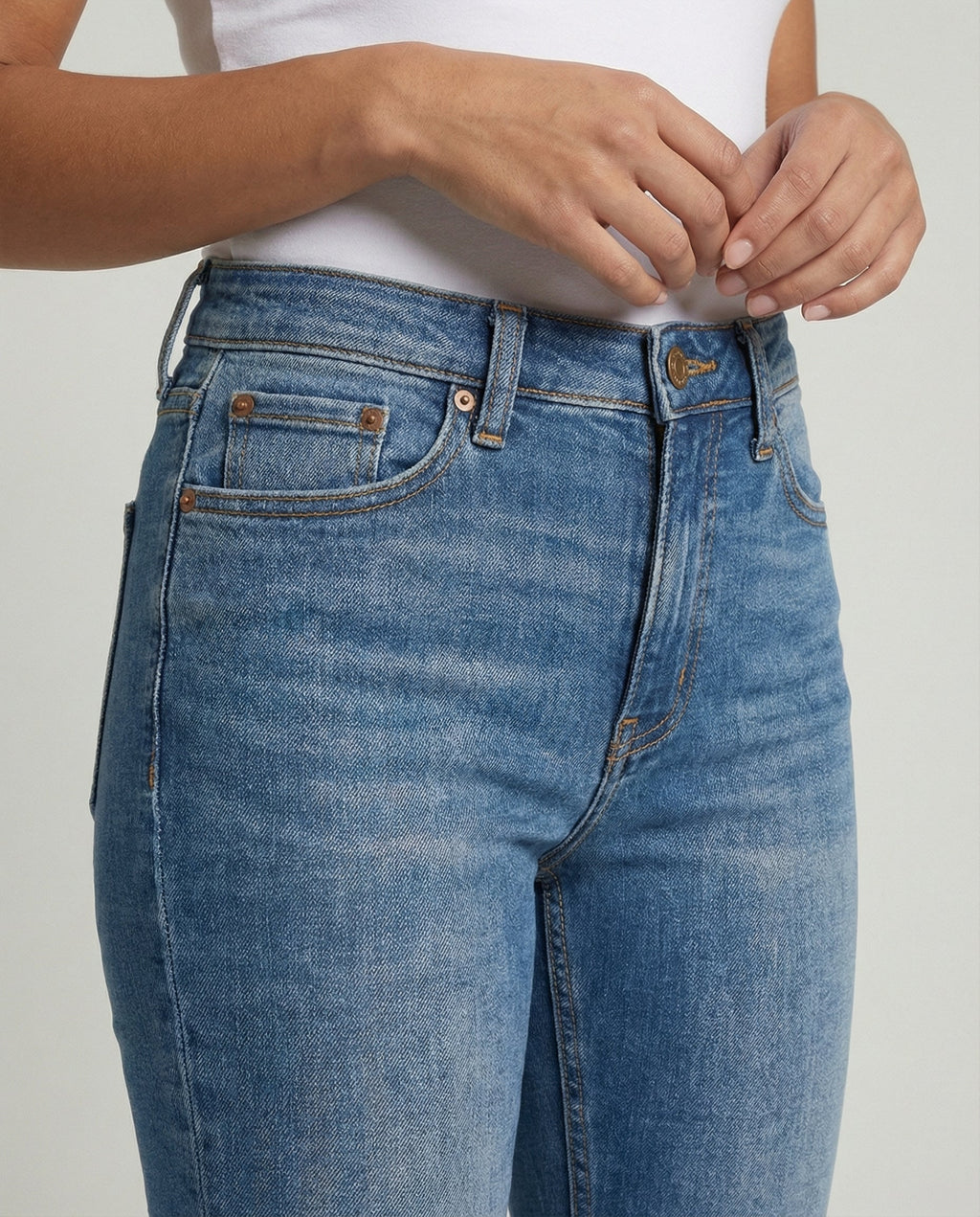 Shaping belly control women's jeans-flori luxe20240919-Calm Wears-Blue-XS-Calm Wears