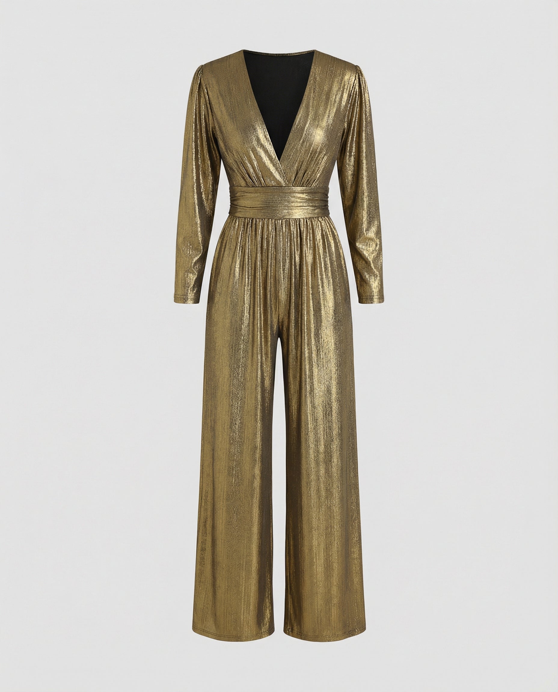 Shiny Elegant Jumpsuit Women-evaluma 20250424-Calm Wears-Gold-XS-Calm Wears