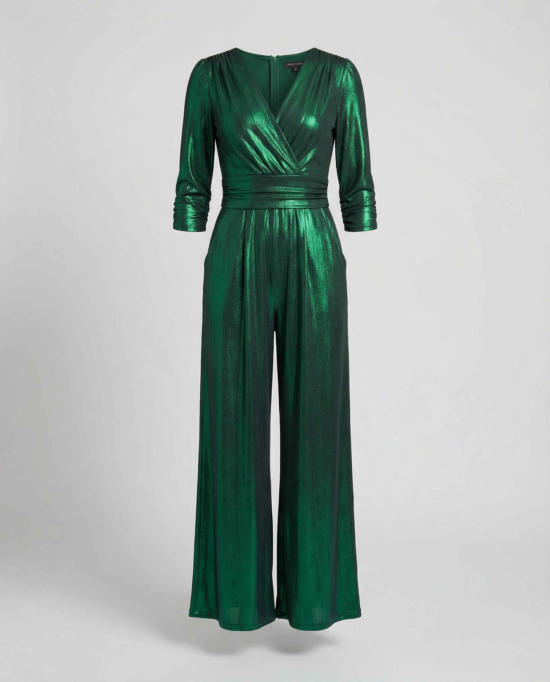 Shiny Elegant Jumpsuit Women-evaluma 20250424-Calm Wears-Green-XS-Calm Wears