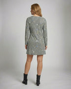 Silver V-neck Mini Dress-etienne paris boutique20240819-Calm Wears-S-Calm Wears