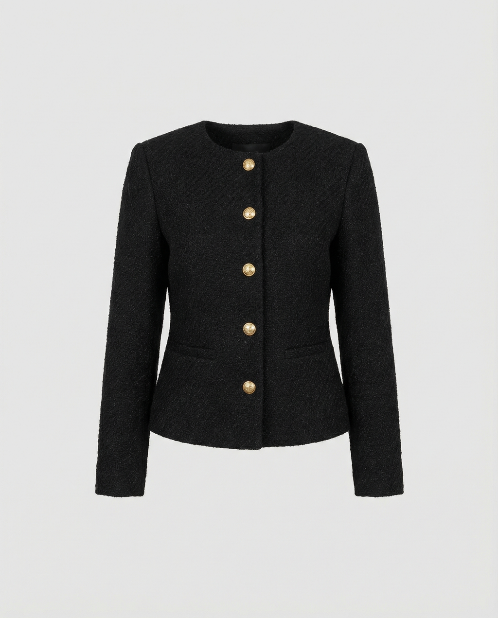 Simple Single-Breasted Women's Jacket Elegant-my fashion club20240820-Calm Wears-Black-XS-Calm Wears