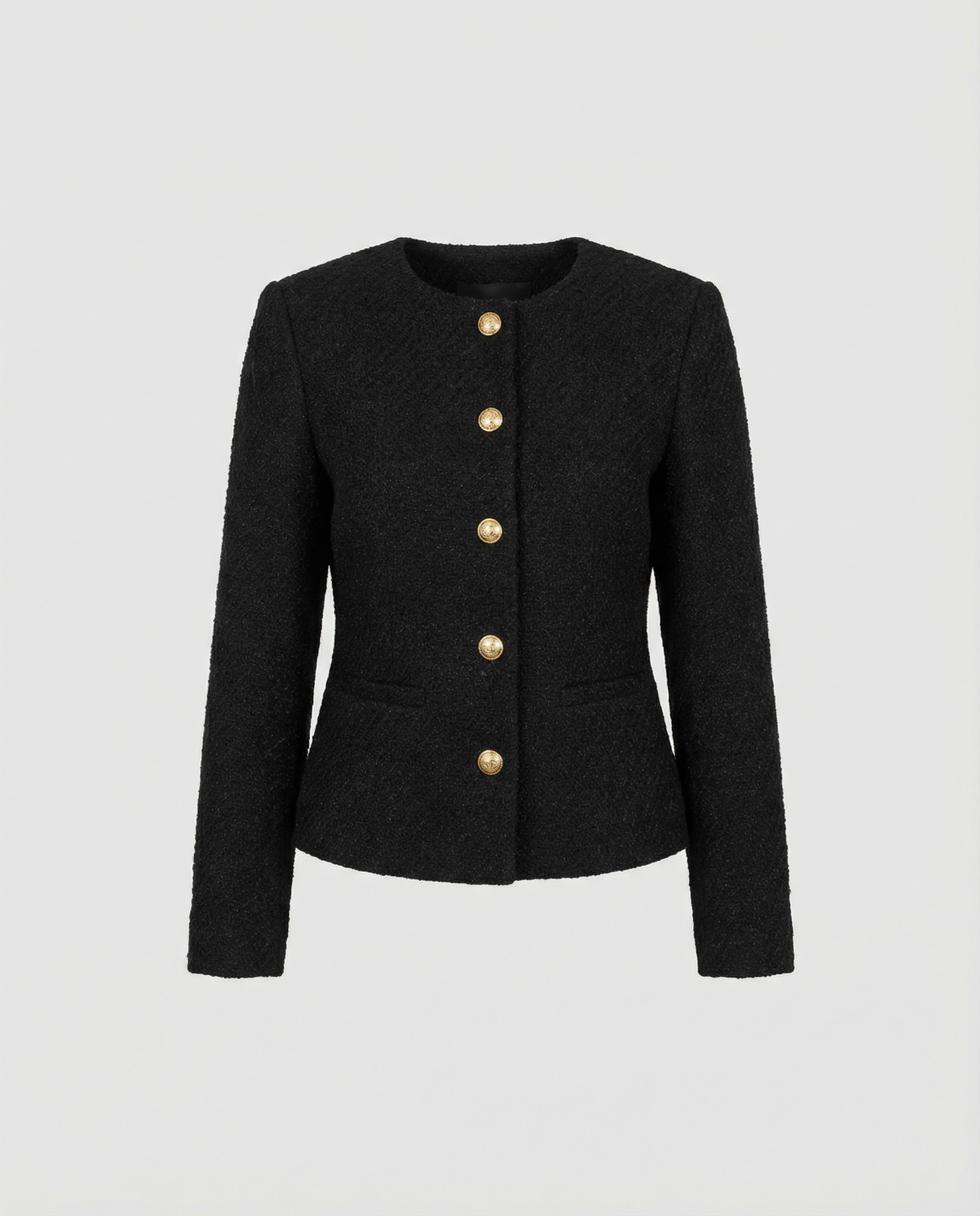 Simple Single-Breasted Women's Jacket Elegant-my fashion club20240820-Calm Wears-Black-XS-Calm Wears
