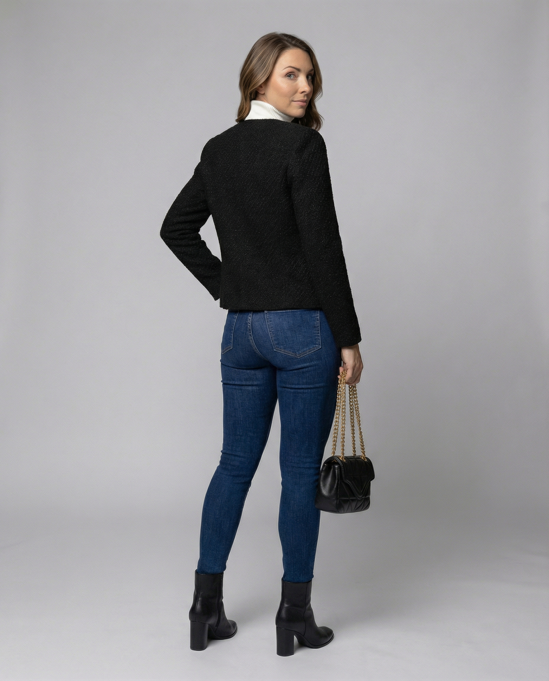 Simple Single-Breasted Women's Jacket Elegant-my fashion club20240820-Calm Wears-Black-XS-Calm Wears
