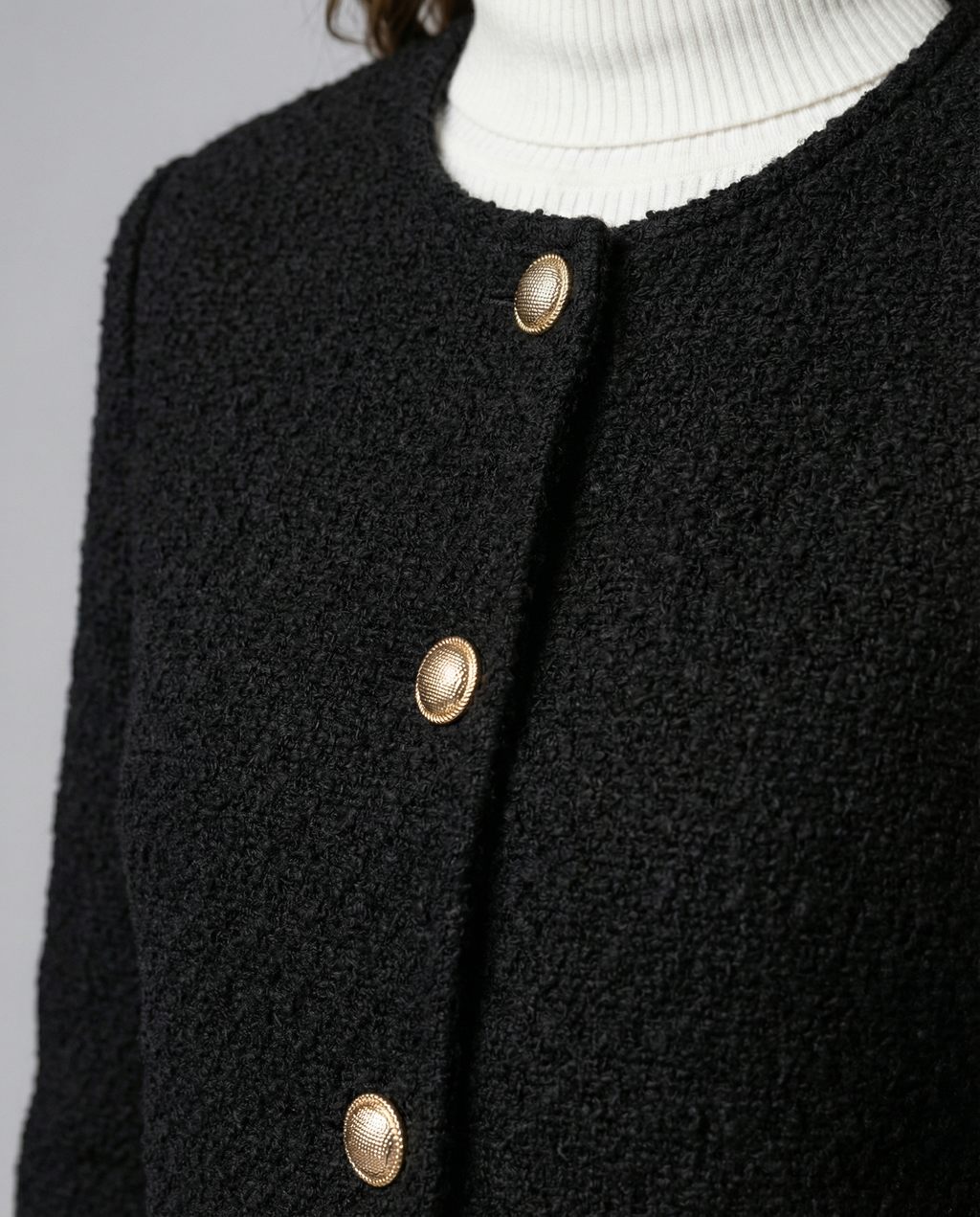 Simple Single-Breasted Women's Jacket Elegant-my fashion club20240820-Calm Wears-Black-XS-Calm Wears