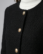 Simple Single-Breasted Women's Jacket Elegant-my fashion club20240820-Calm Wears-Black-XS-Calm Wears