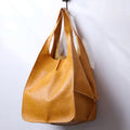 Oversized Leather Shoulder Bag for Women
