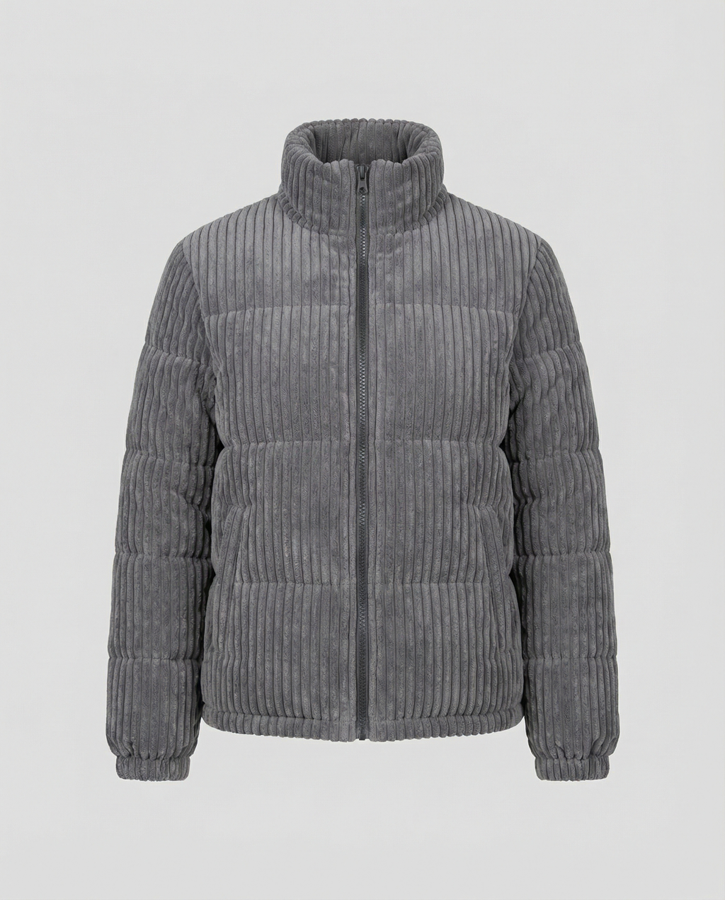 Soft Warm Cord Jacket-pintaro20251115-Calm Wears-Gray-S-Calm Wears
