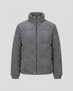 Soft Warm Cord Jacket-pintaro20251115-Calm Wears-Gray-S-Calm Wears