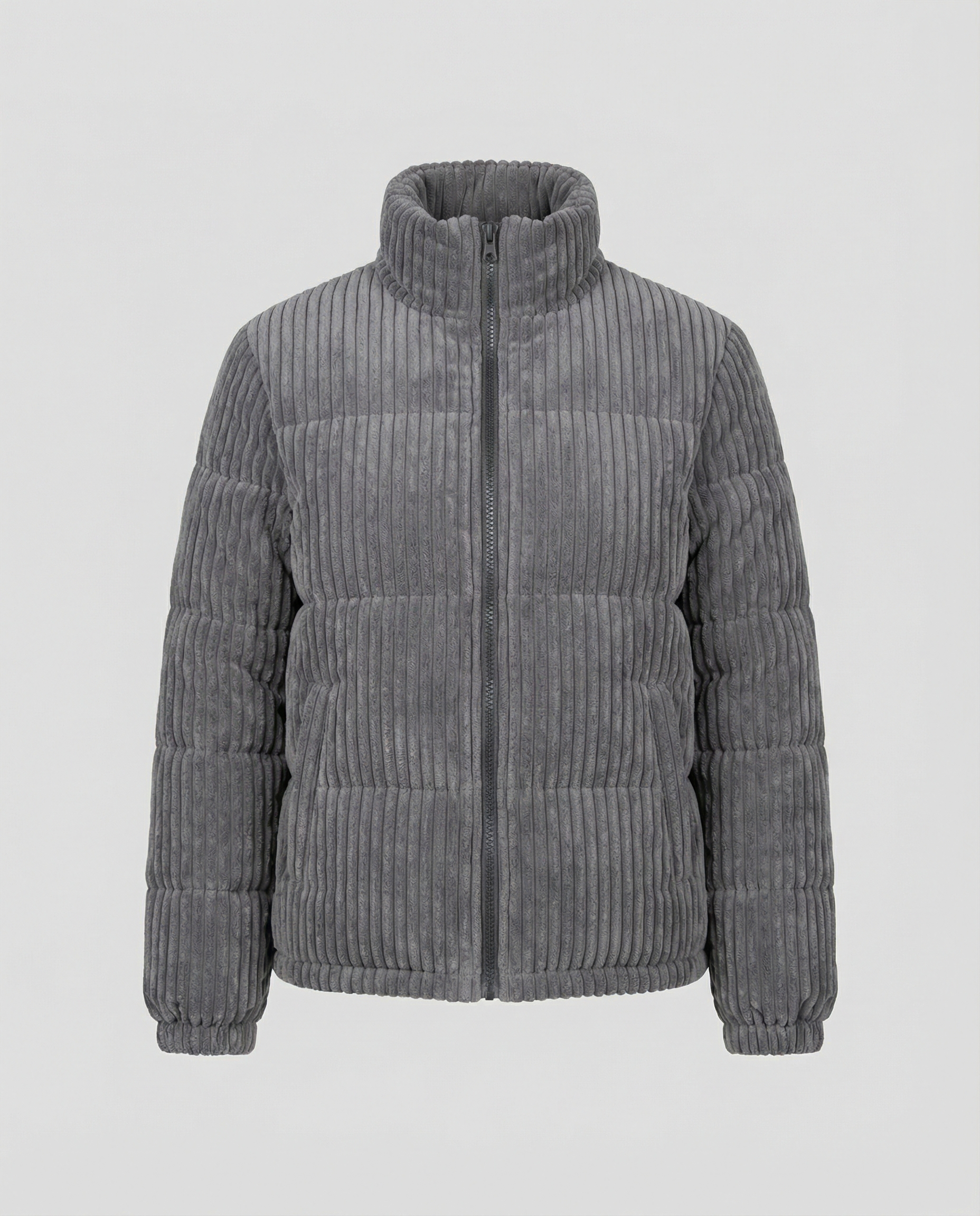 Soft Warm Cord Jacket-pintaro20251115-Calm Wears-Gray-S-Calm Wears