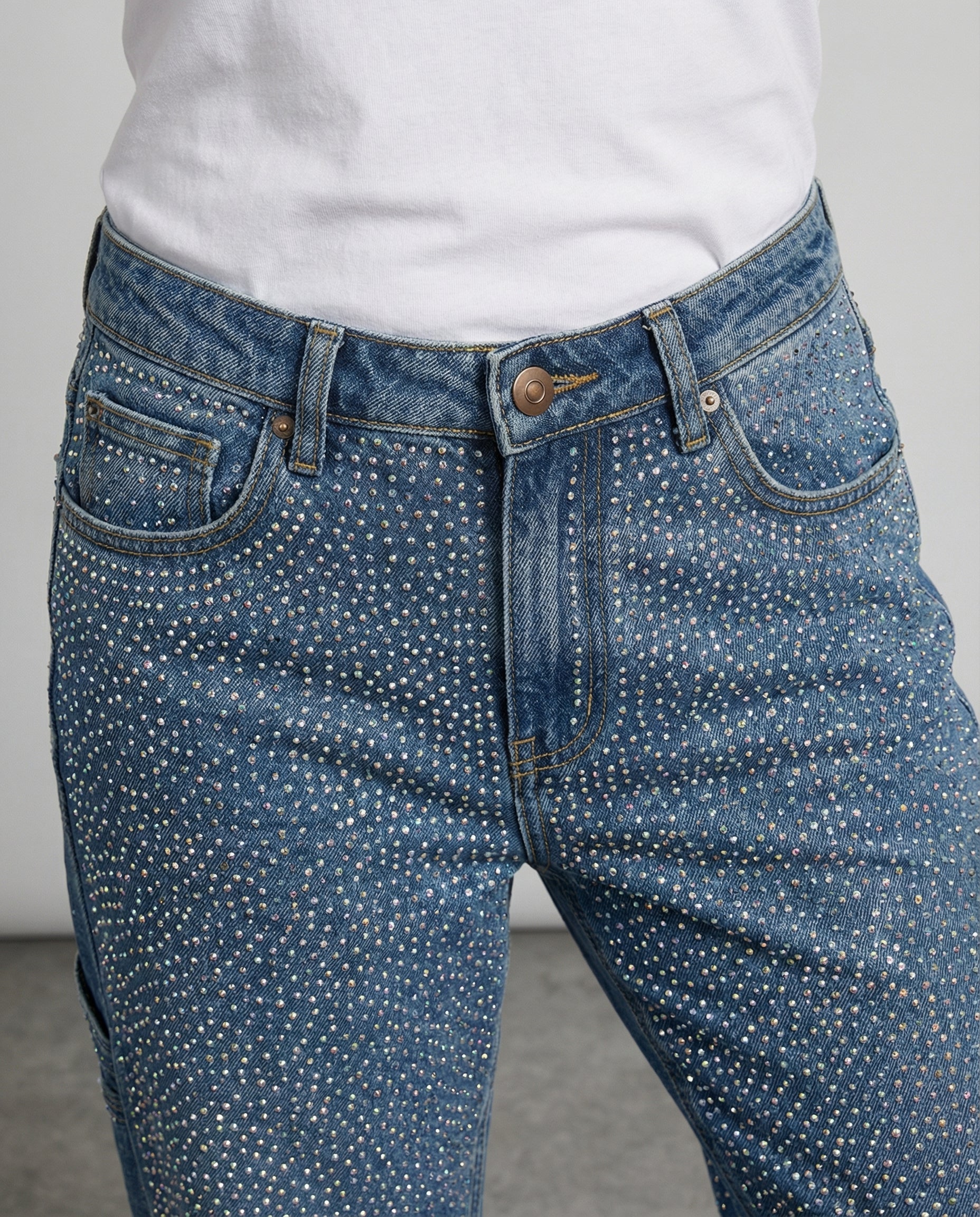 Sparkling Diamond Jeans Women-senselle20250226-Calm Wears-Dark blue-XS-Calm Wears