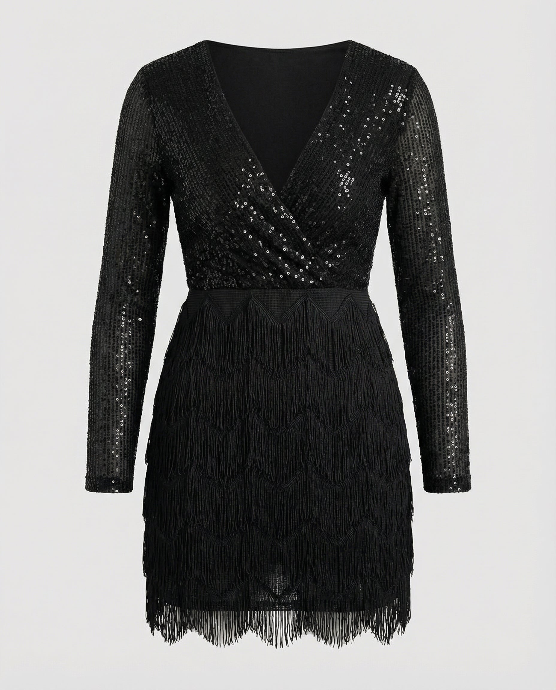 Sparkling Patchwork Party Dress-alice amsterdam20240917-Calm Wears-Black-S-Calm Wears