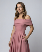 Strapless Satin Party Dress Women-havsbris20240903-Calm Wears-Kamee Brown-S-Calm Wears
