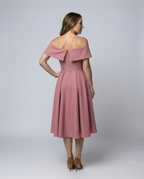 Strapless Satin Party Dress Women-havsbris20240903-Calm Wears-Kamee Brown-S-Calm Wears