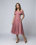 Strapless Satin Party Dress Women-havsbris20240903-Calm Wears-Kamee Brown-S-Calm Wears