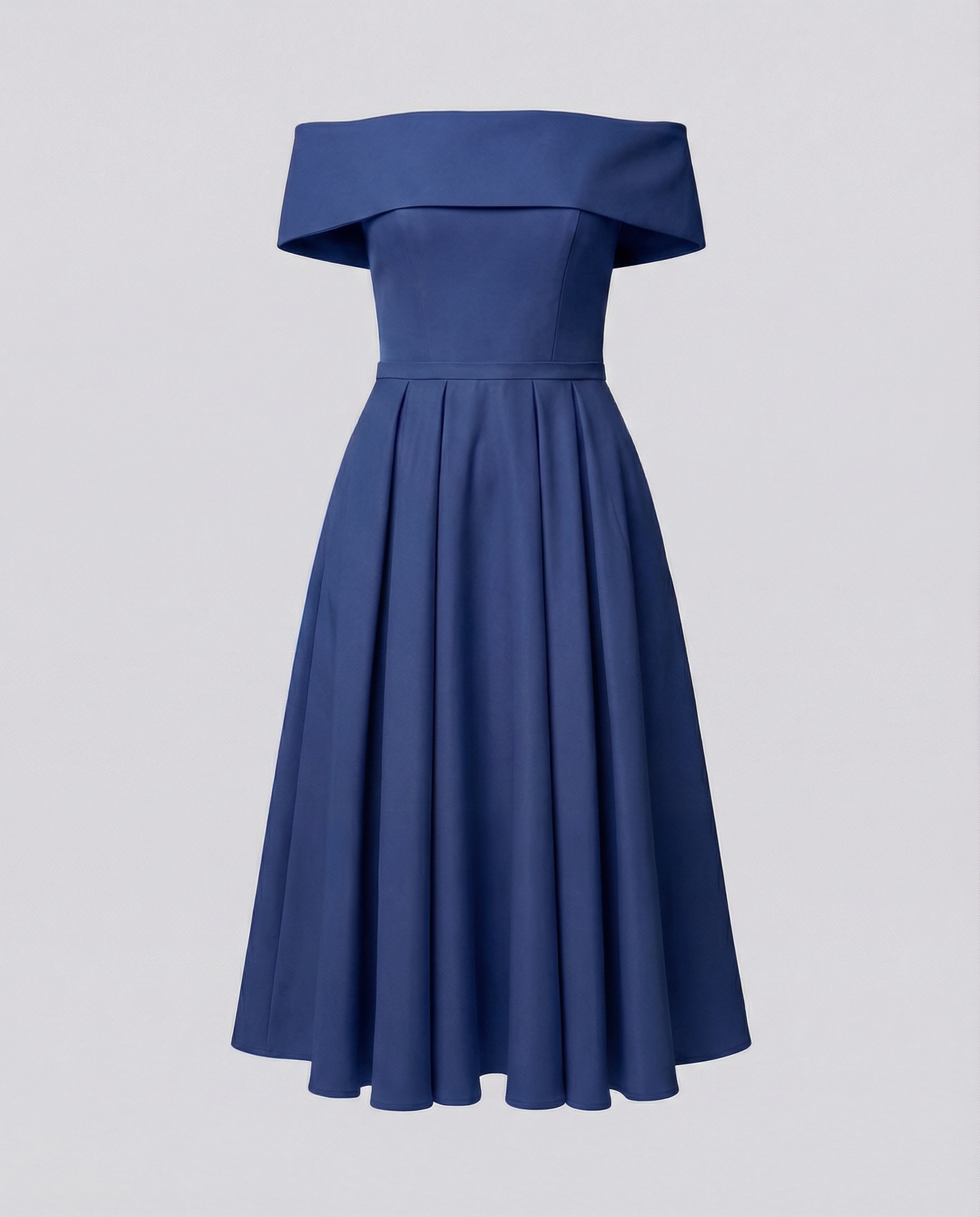 Strapless Satin Party Dress Women-havsbris20240903-Calm Wears-Navy blue-S-Calm Wears