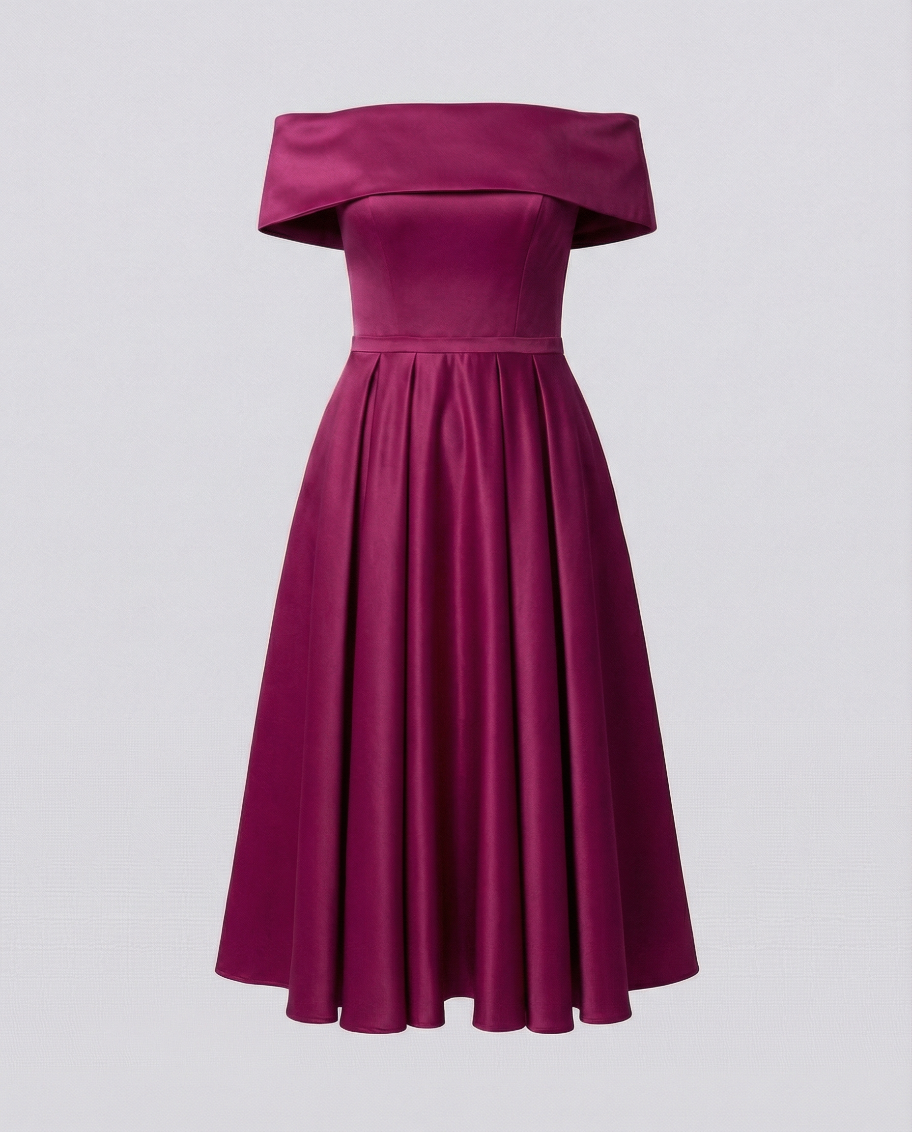 Strapless Satin Party Dress Women-havsbris20240903-Calm Wears-RosenRed-S-Calm Wears