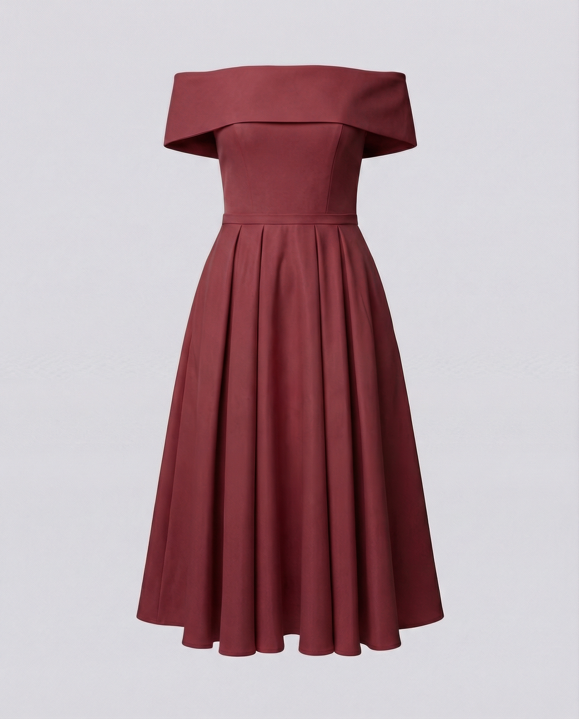 Strapless Satin Party Dress Women-havsbris20240903-Calm Wears-Wine red-S-Calm Wears