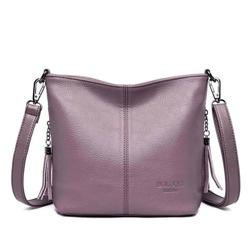Leather Shoulder Bag Stay Organized in Style!-thenicholecollection20250418-Calm Wears-Lilac-Calm Wears