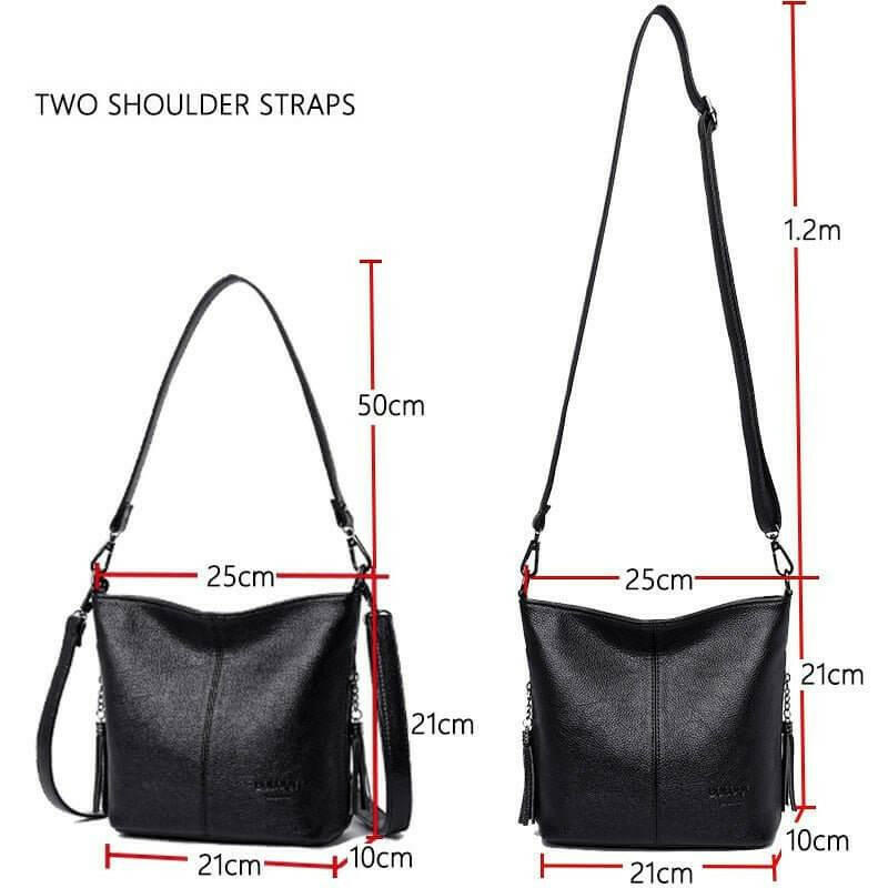 Leather Shoulder Bag Stay Organized in Style!