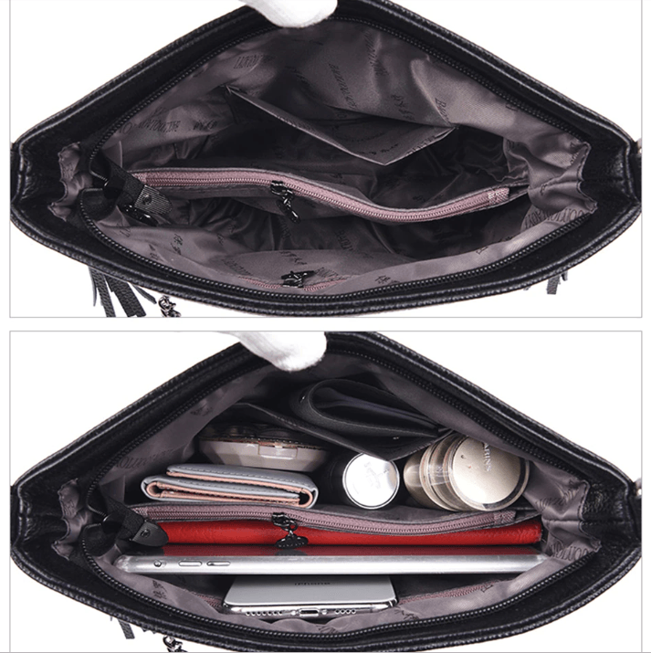 Leather Shoulder Bag Stay Organized in Style!