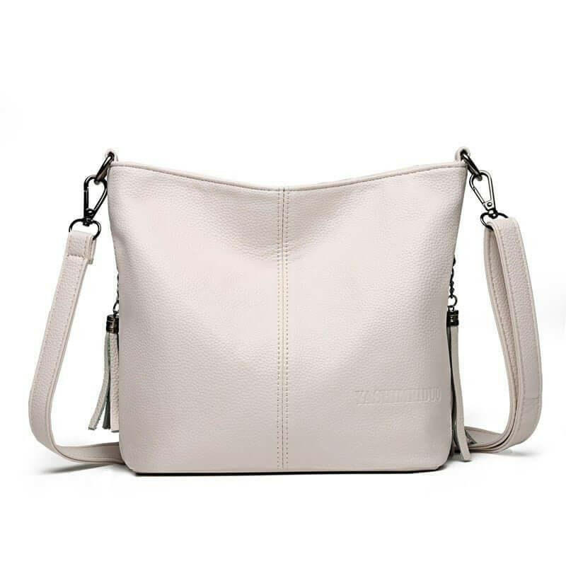 Leather Shoulder Bag Stay Organized in Style!-thenicholecollection20250418-Calm Wears-White-Calm Wears