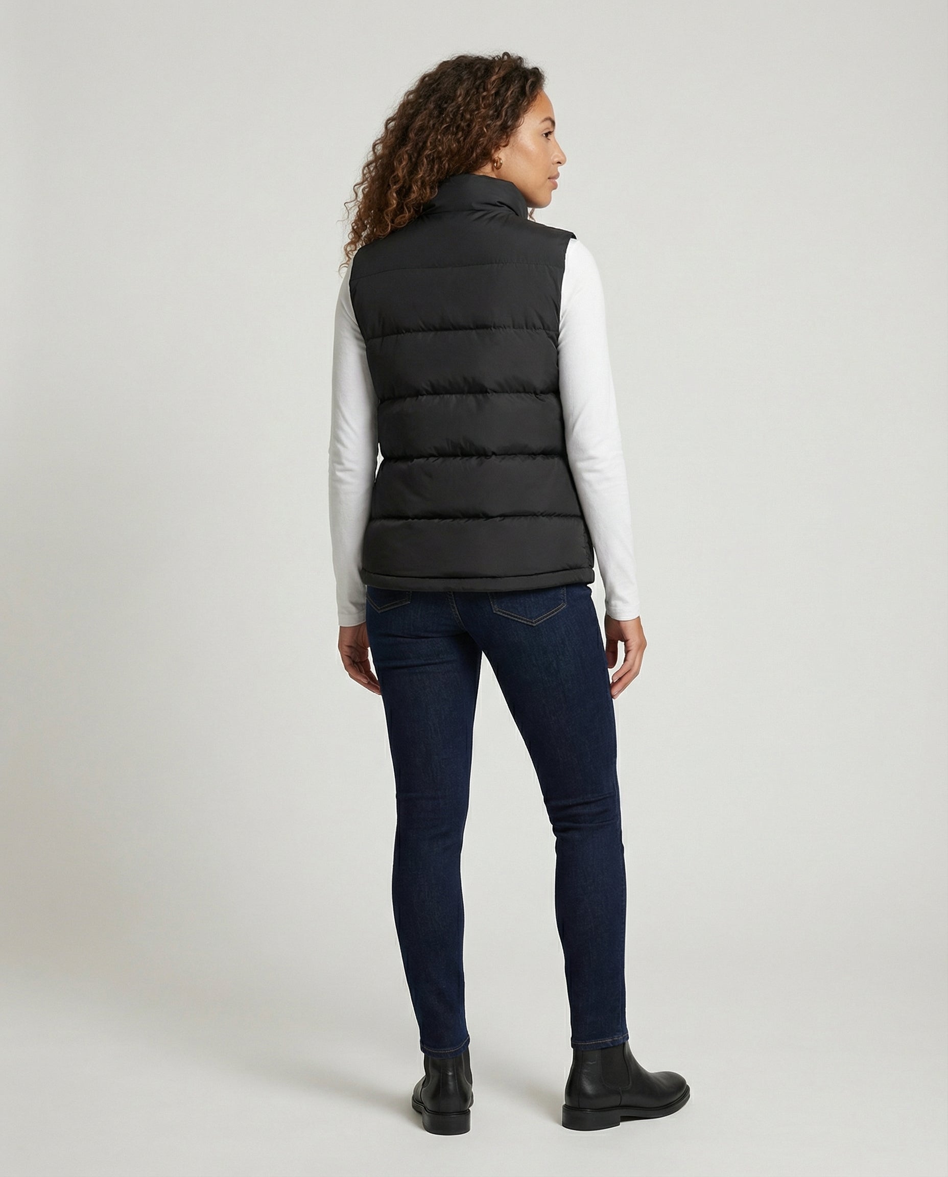 Stylish Padded Women's Vest-modemansion20241107-Calm Wears-Black-XS-Calm Wears