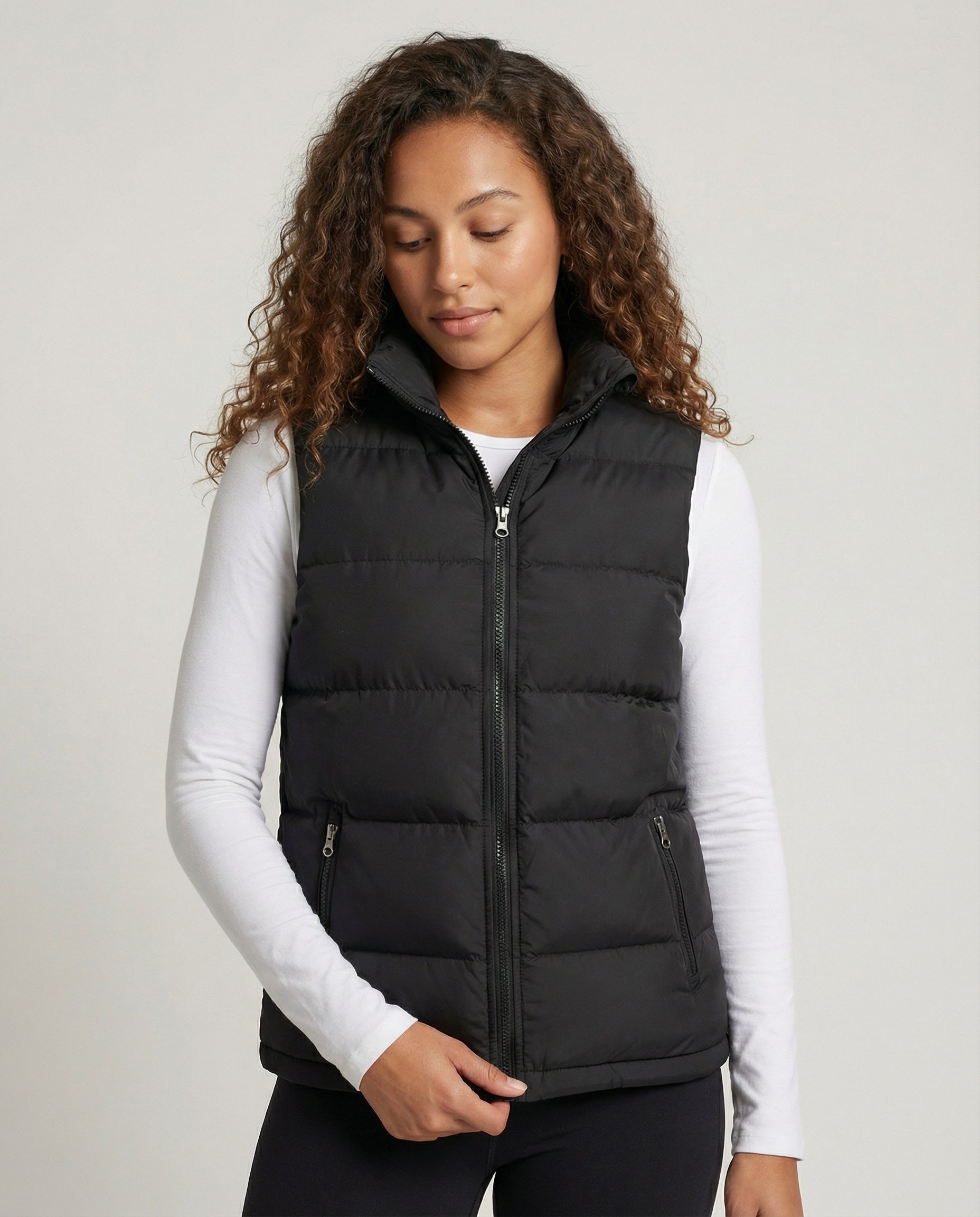 Stylish Padded Women's Vest-modemansion20241107-Calm Wears-Black-XS-Calm Wears