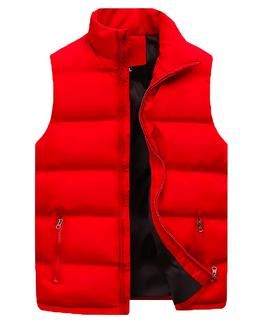 Stylish Padded Women's Vest-modemansion20241107-Calm Wears-Red-XS-Calm Wears