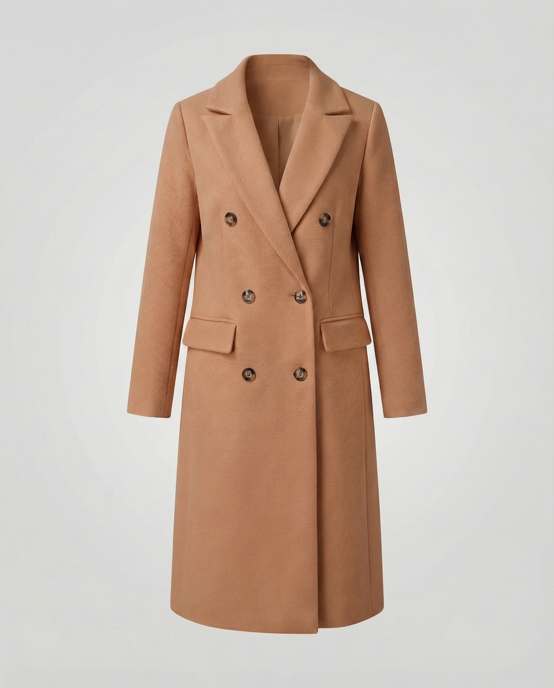 Stylish women's winter coat luxurious-the goods hub20251115-Calm Wears-Brown-S-Calm Wears