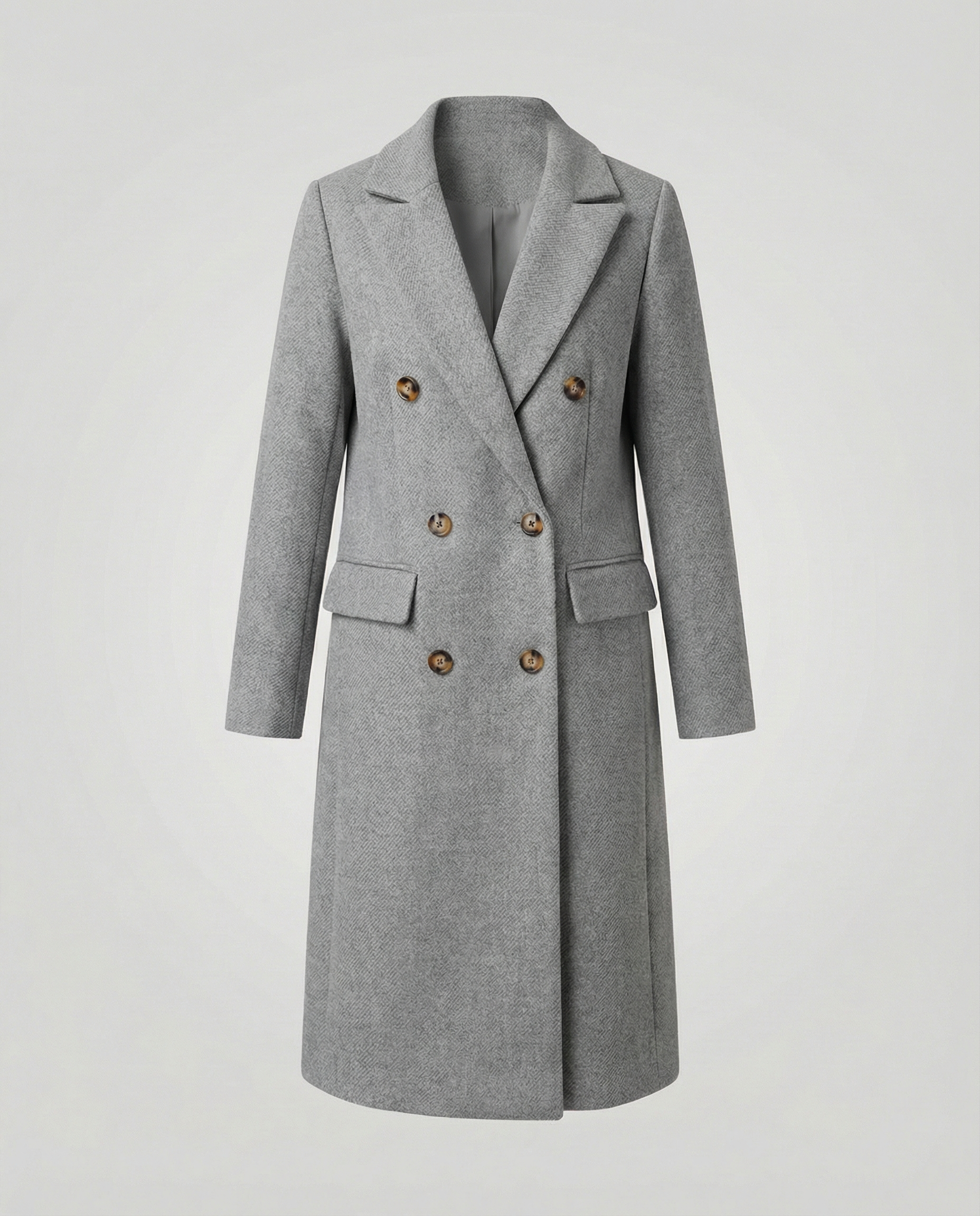 Stylish women's winter coat luxurious-the goods hub20251115-Calm Wears-Gray-S-Calm Wears