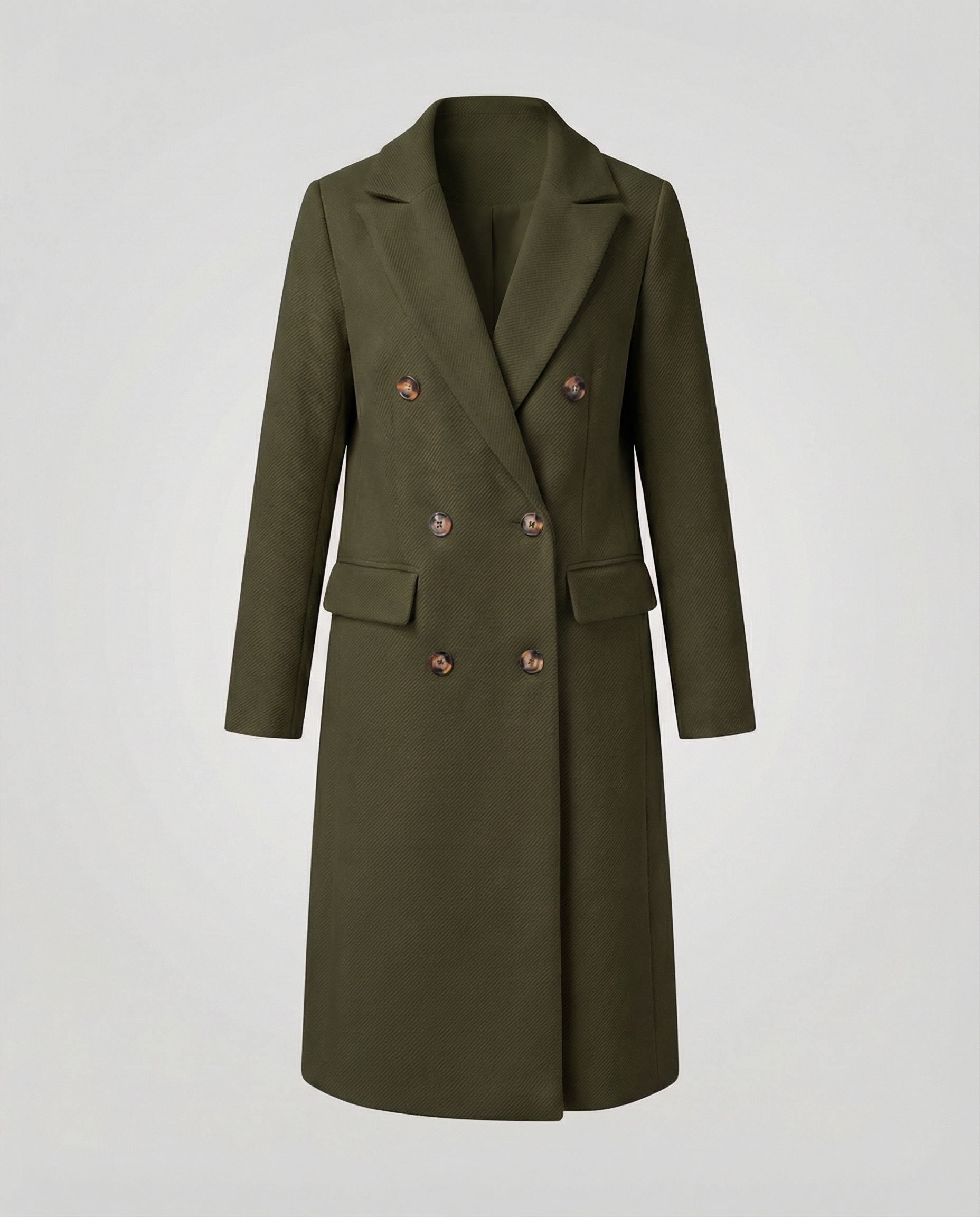Stylish women's winter coat luxurious-the goods hub20251115-Calm Wears-Olive green-S-Calm Wears