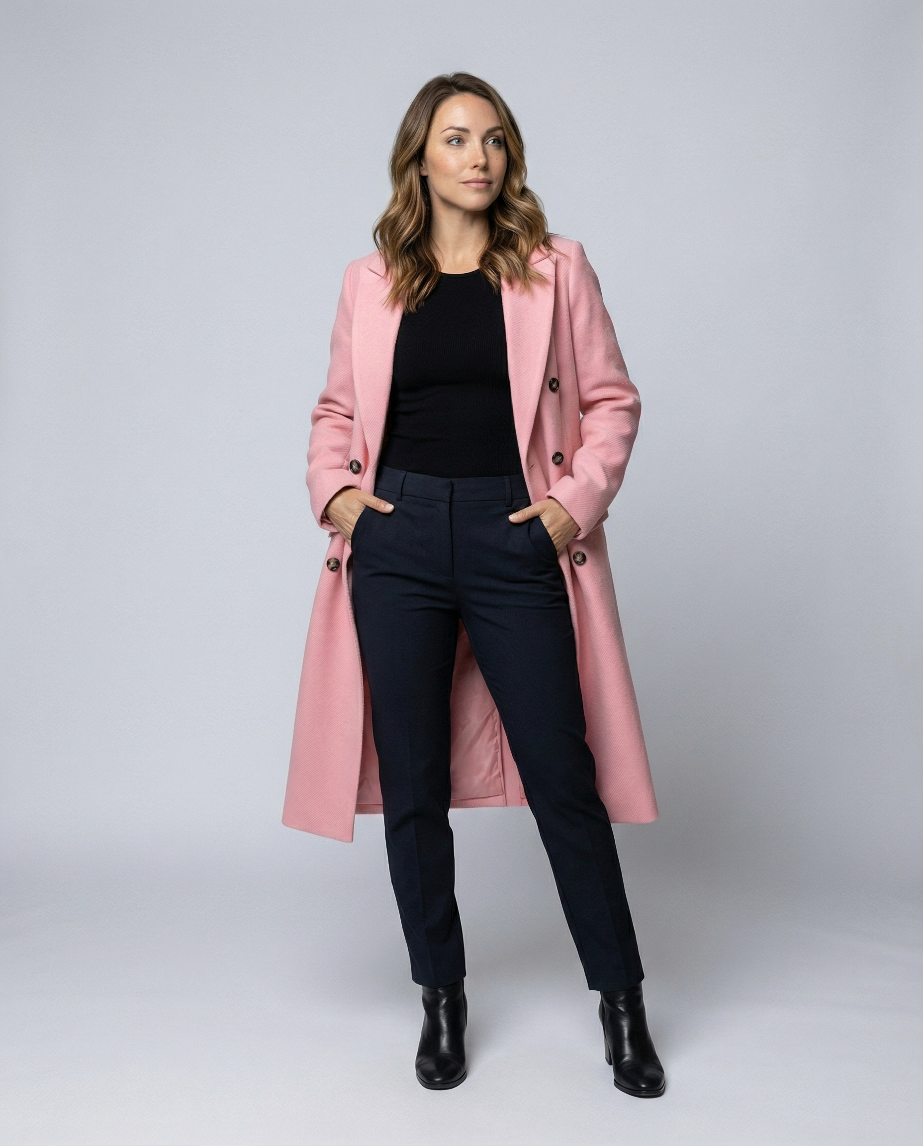 Stylish women's winter coat luxurious-the goods hub20251115-Calm Wears-Pink-S-Calm Wears