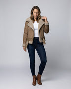 Suede jacket women Sherpa lining-anne johansen20251116-Calm Wears-Brown-XS-Calm Wears