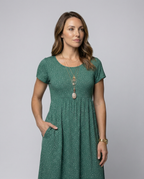 Summer Women's Floral Dress-luxavita berlin20240807-Calm Wears-Green-S-Calm Wears
