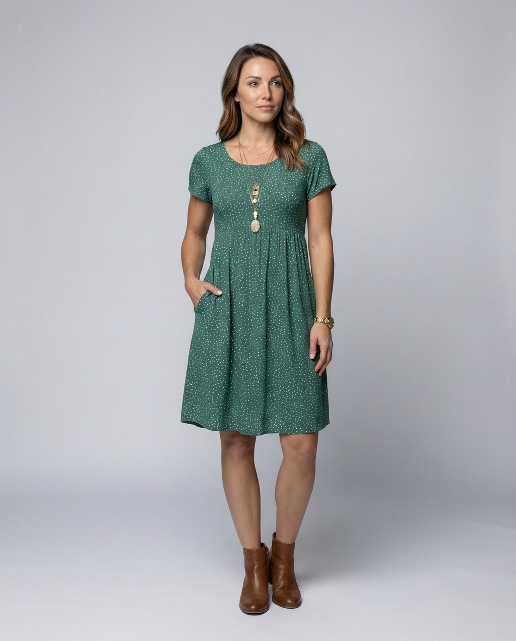 Summer Women's Floral Dress-luxavita berlin20240807-Calm Wears-Green-S-Calm Wears