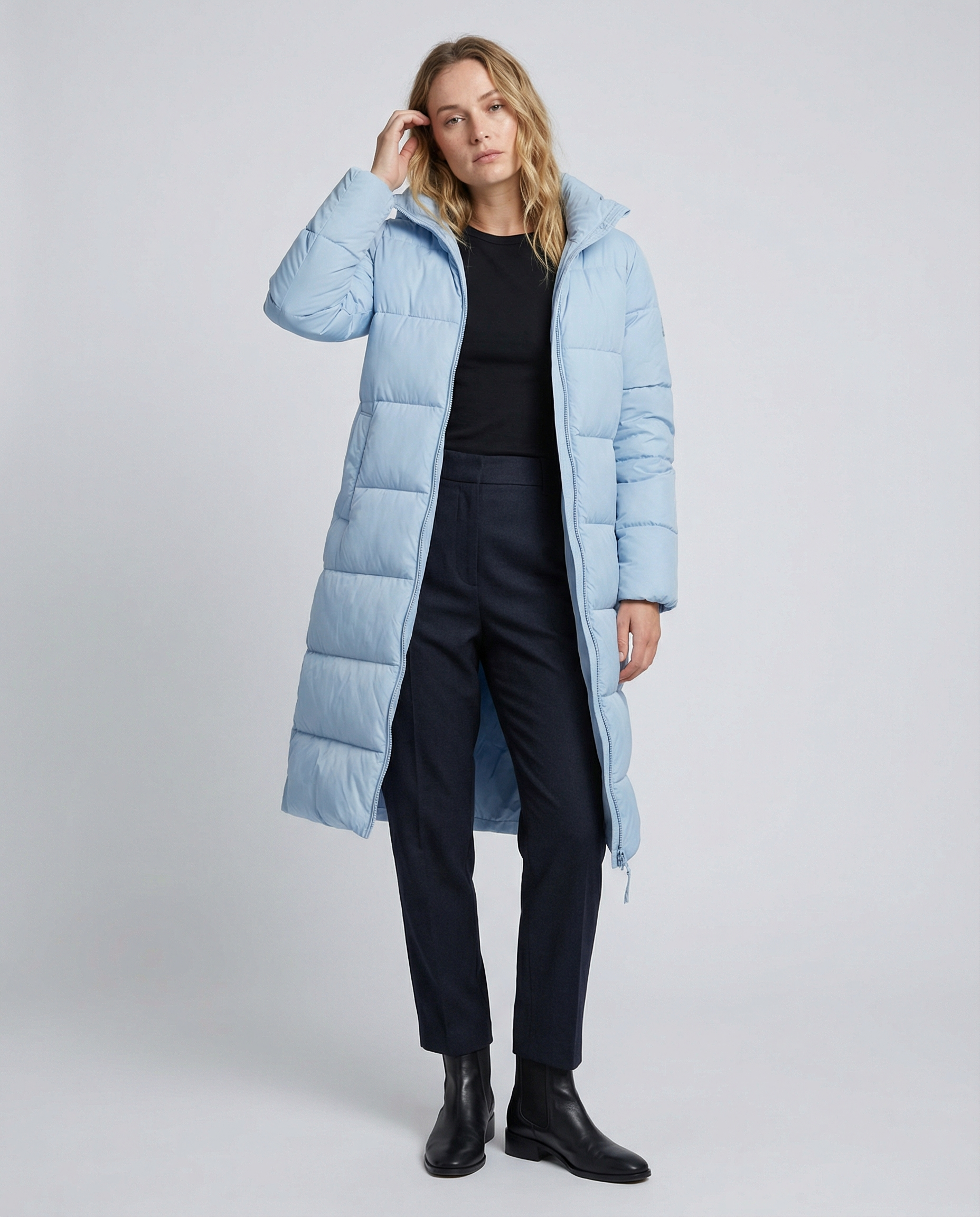 Tailored women's quilted coat winter-https://detail.1688.com/offer/705652728929.html-Calm Wears-Blue-S-Calm Wears