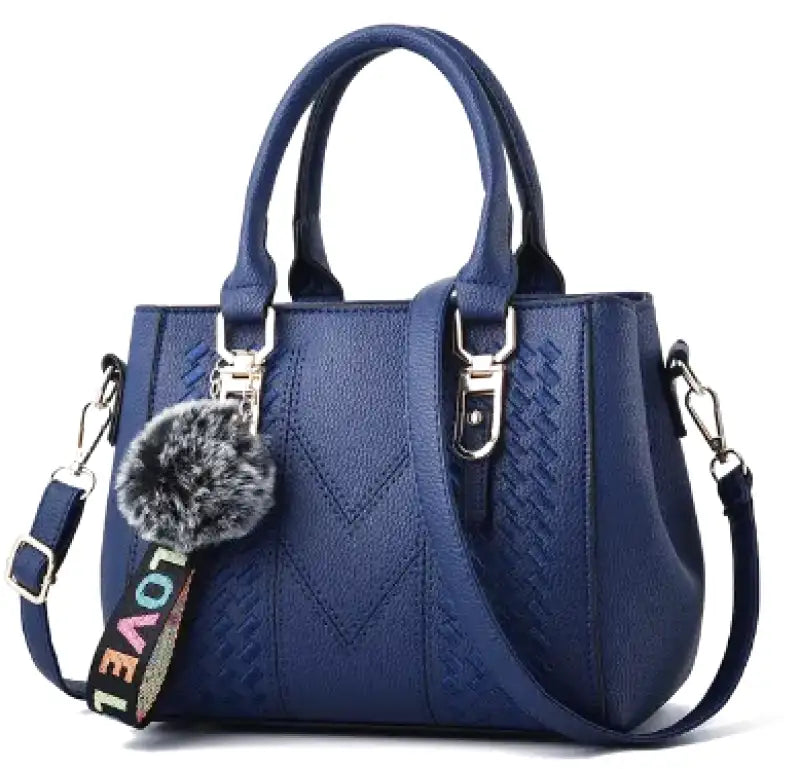 Removable Shoulder Handbag in Leather-dione couture20260421-Calm Wears-Blue-Calm Wears