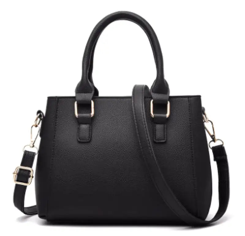 Removable Shoulder Handbag in Leather-dione couture20260421-Calm Wears-Black-Calm Wears