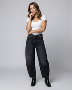 Trendy Barrel Jeans Women-stylerose20250401-Calm Wears-Black-XS-Calm Wears