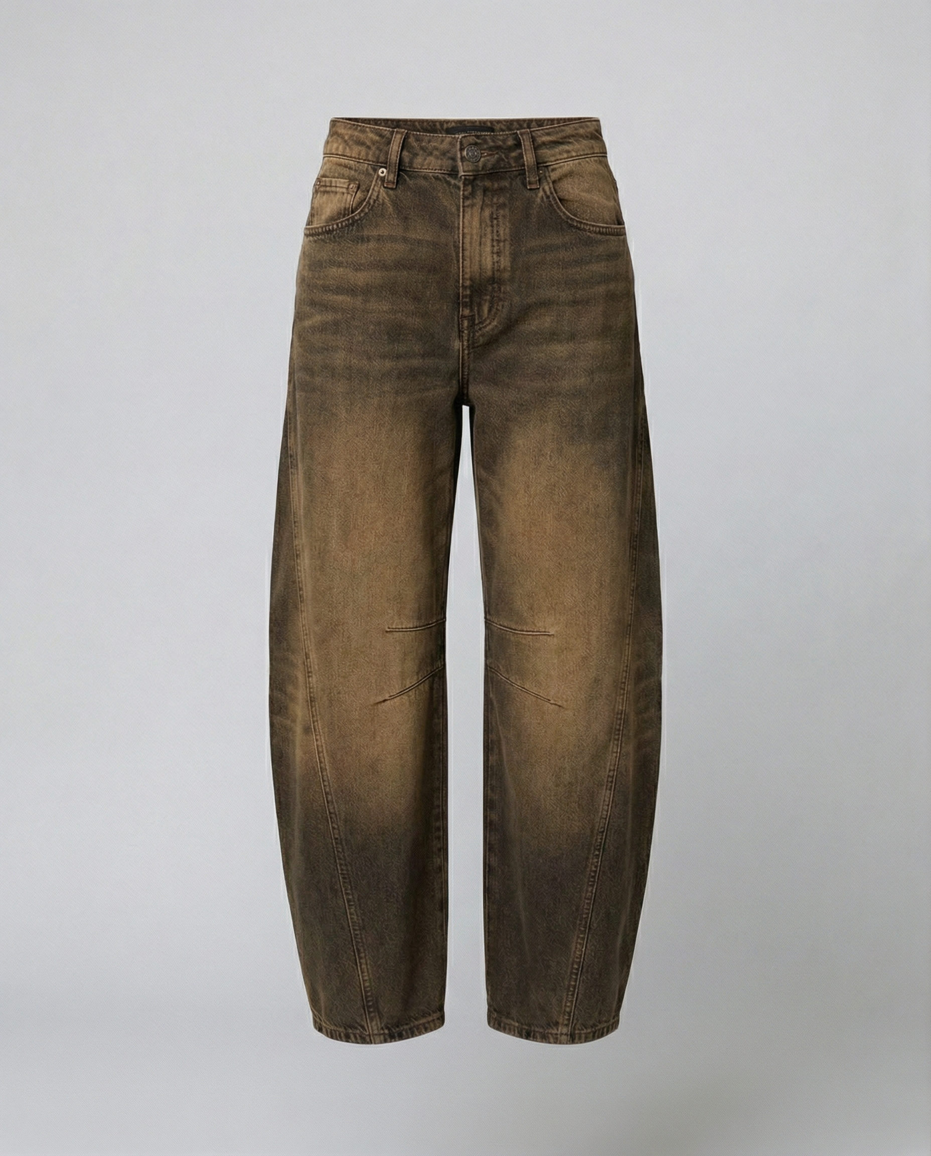 Trendy Barrel Jeans Women-stylerose20250401-Calm Wears-Brown-XS-Calm Wears