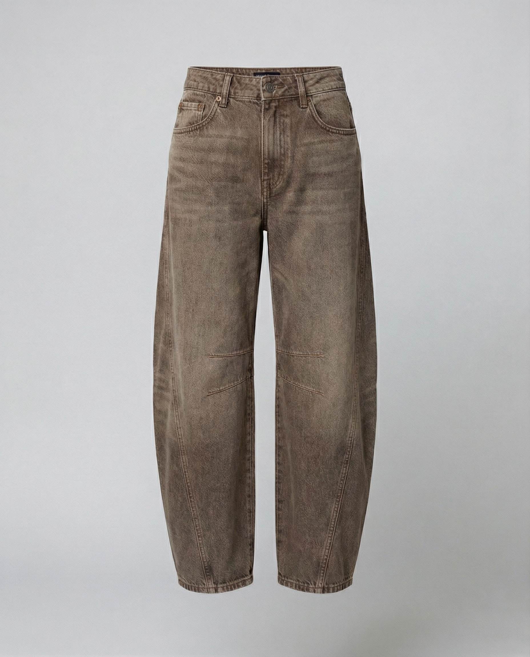 Trendy Barrel Jeans Women-stylerose20250401-Calm Wears-DarkBrown-XS-Calm Wears
