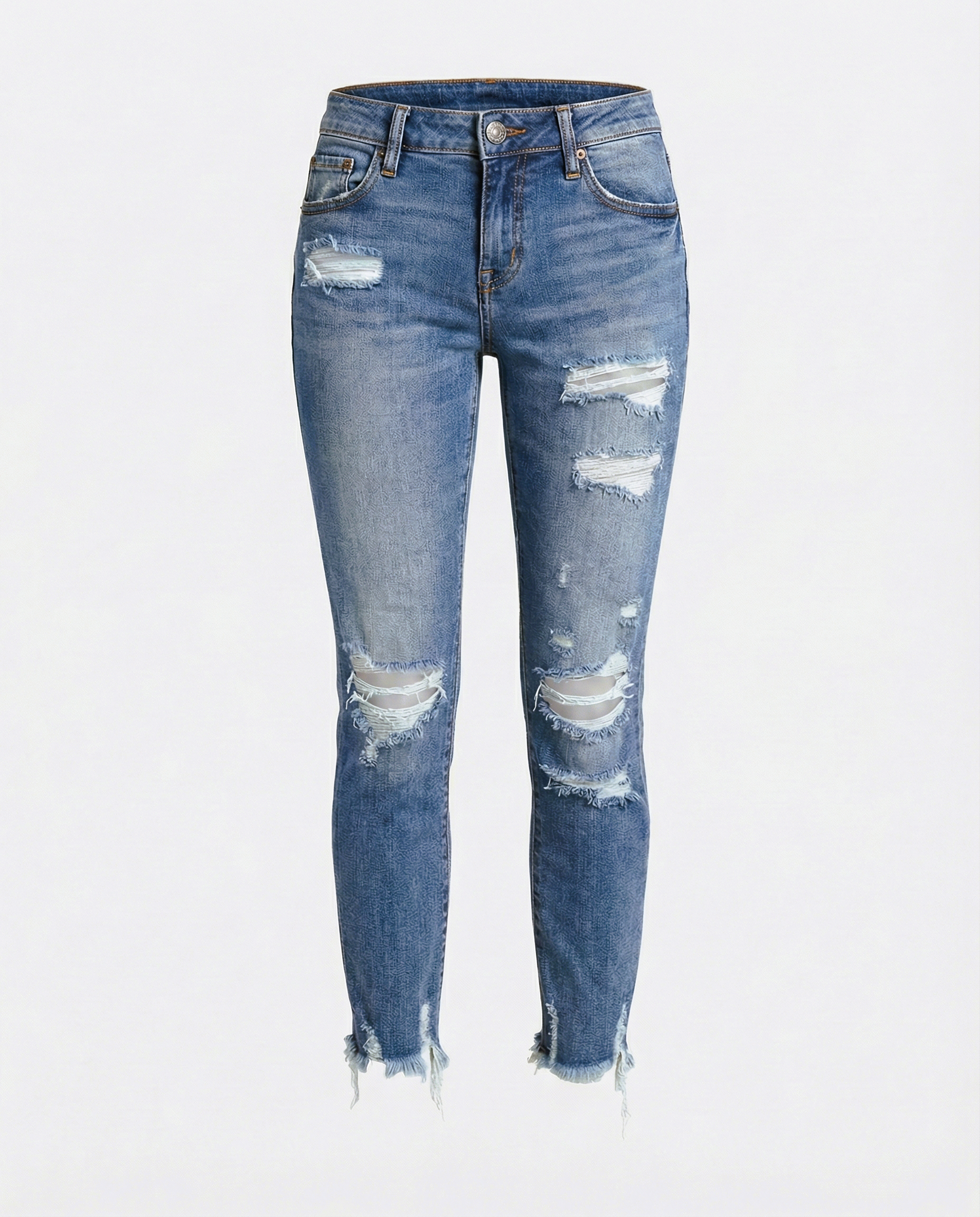 Trendy Women's Ripped Jeans-leenders-&-vink20250312-Calm Wears-Blue-S-Calm Wears