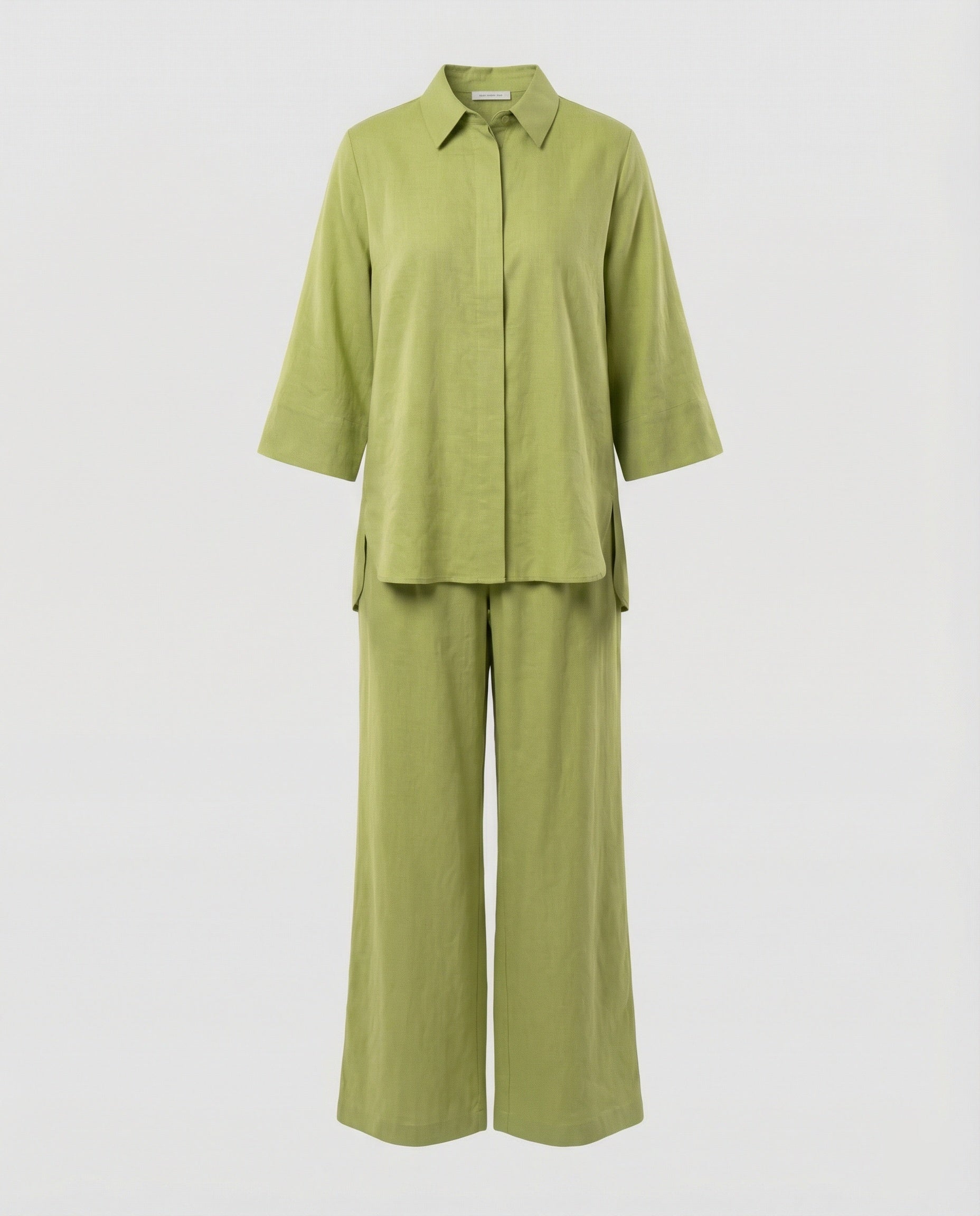 Two-piece set women with wide cut-https://detail.1688.com/offer/964199993700.html-Calm Wears-Green-S-Calm Wears