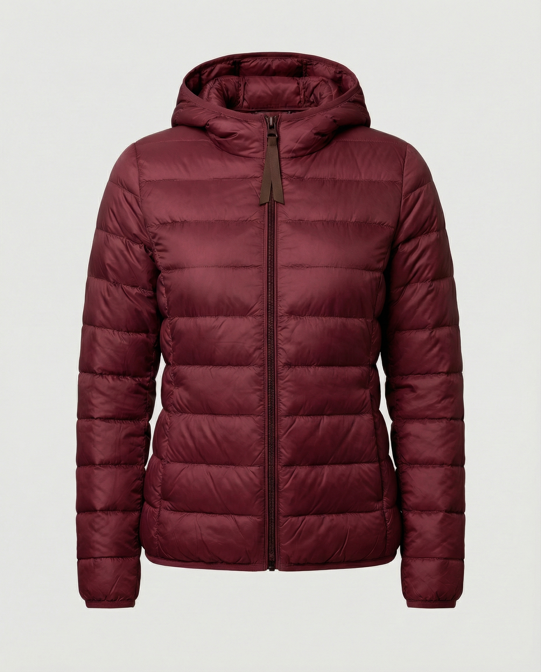 Ultralight Down Jacket Women's-kaufmann mode20241203-Calm Wears-Burgundy Hood-S-Calm Wears