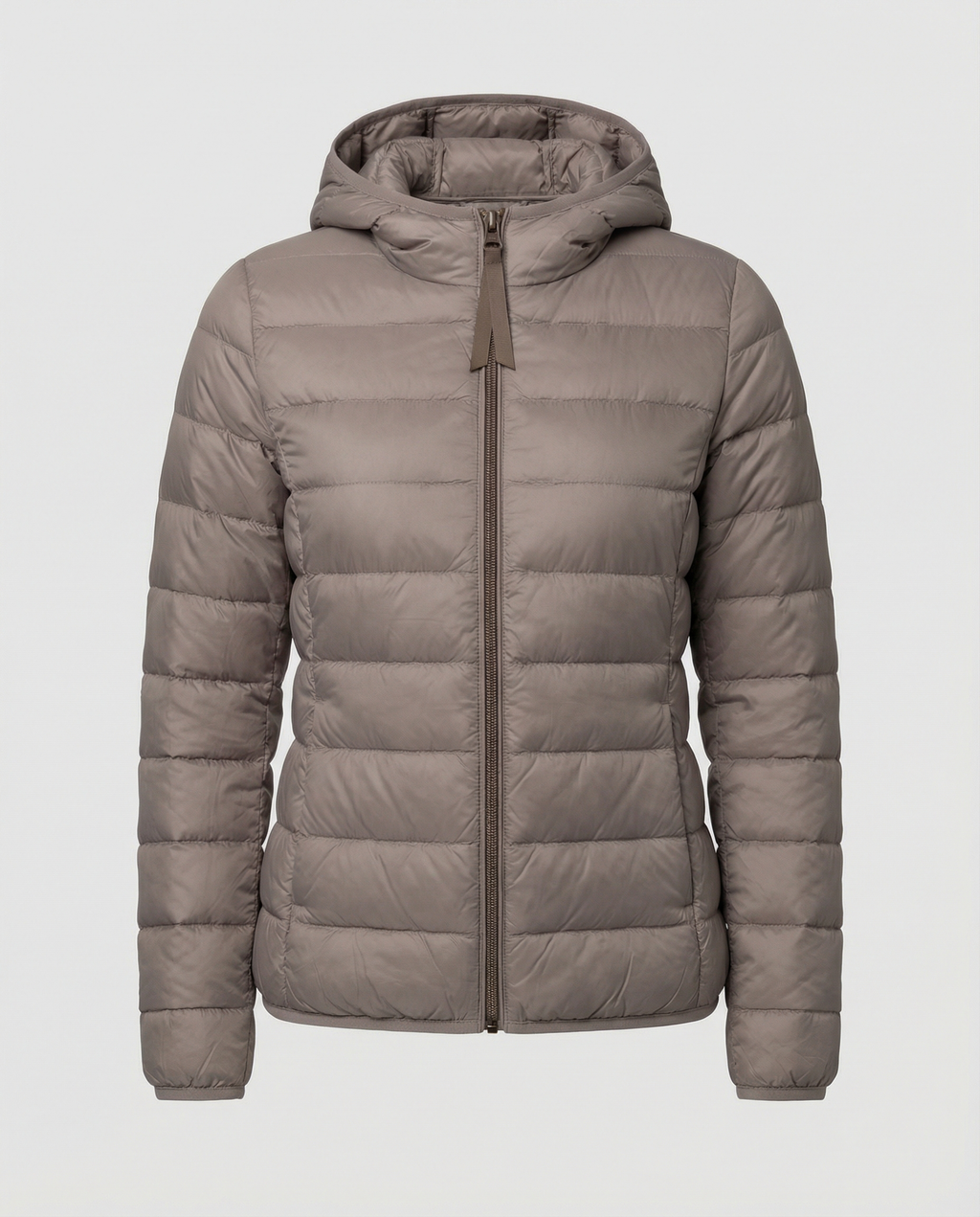 Ultralight Down Jacket Women's-kaufmann mode20241203-Calm Wears-Khaki Hood-S-Calm Wears