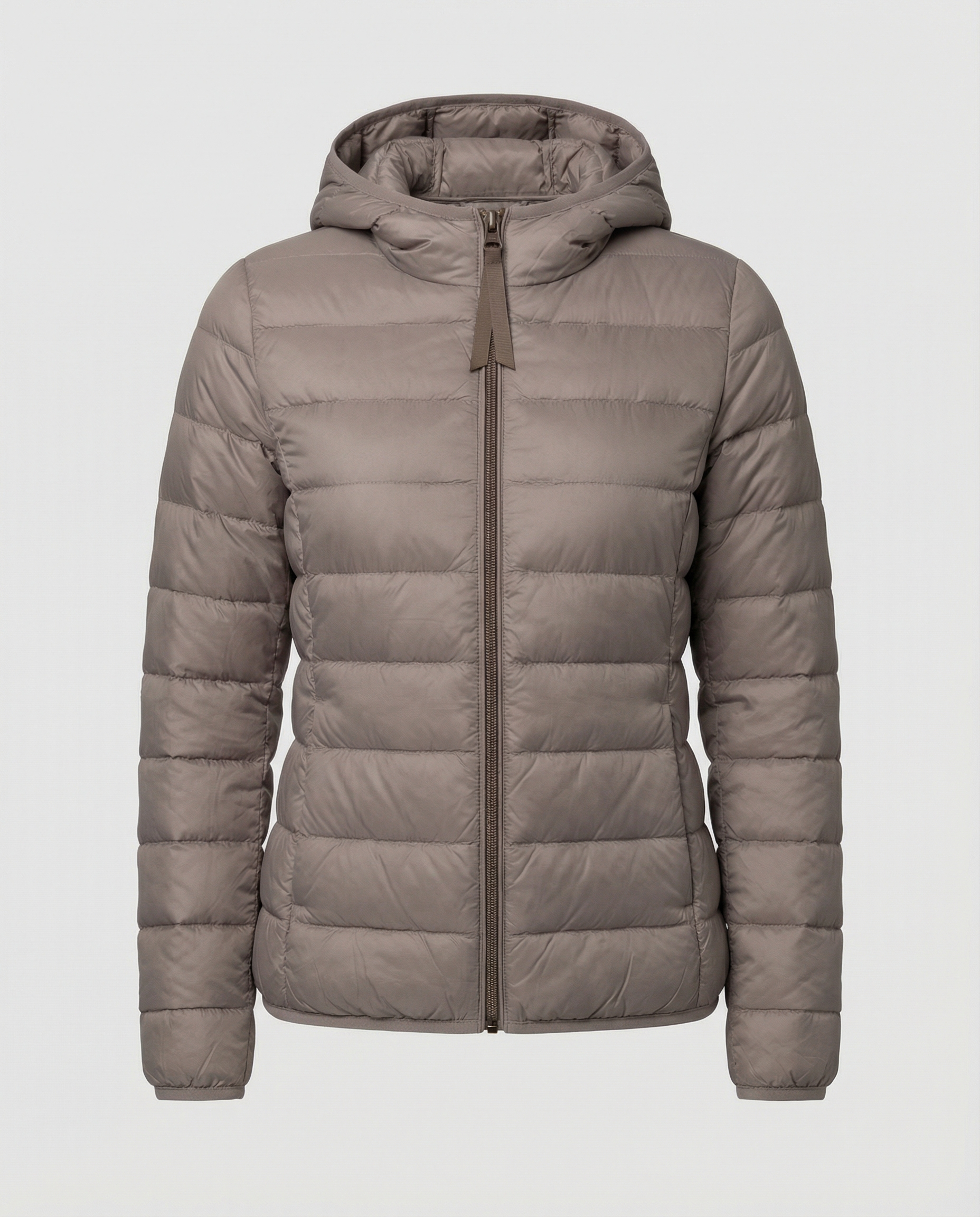 Ultralight Down Jacket Women's-kaufmann mode20241203-Calm Wears-Khaki Hood-S-Calm Wears