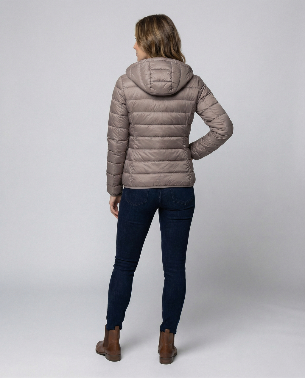 Ultralight Down Jacket Women's-kaufmann mode20241203-Calm Wears-Khaki Hood-S-Calm Wears