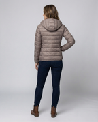 Ultralight Down Jacket Women's-kaufmann mode20241203-Calm Wears-Khaki Hood-S-Calm Wears