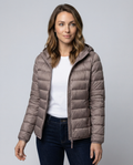 Ultralight Down Jacket Women's-kaufmann mode20241203-Calm Wears-Khaki Hood-S-Calm Wears